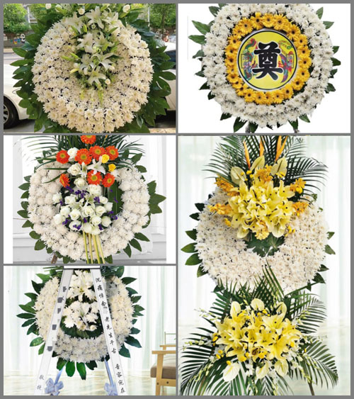 湖北黄冈市黄梅县独山镇东观村花圈速递