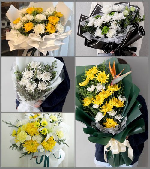 湖北黄冈市黄梅县独山镇东观村白事花束代送